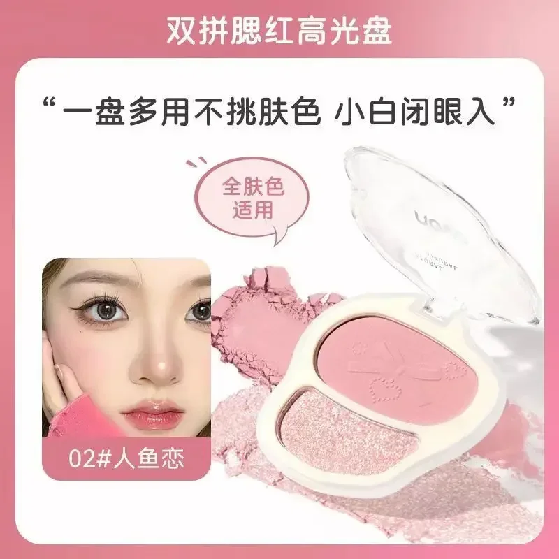 NOVO sweet encounter double blush, three-dimensional brightening nose shadow shadow highlight grooming blush integrated plate