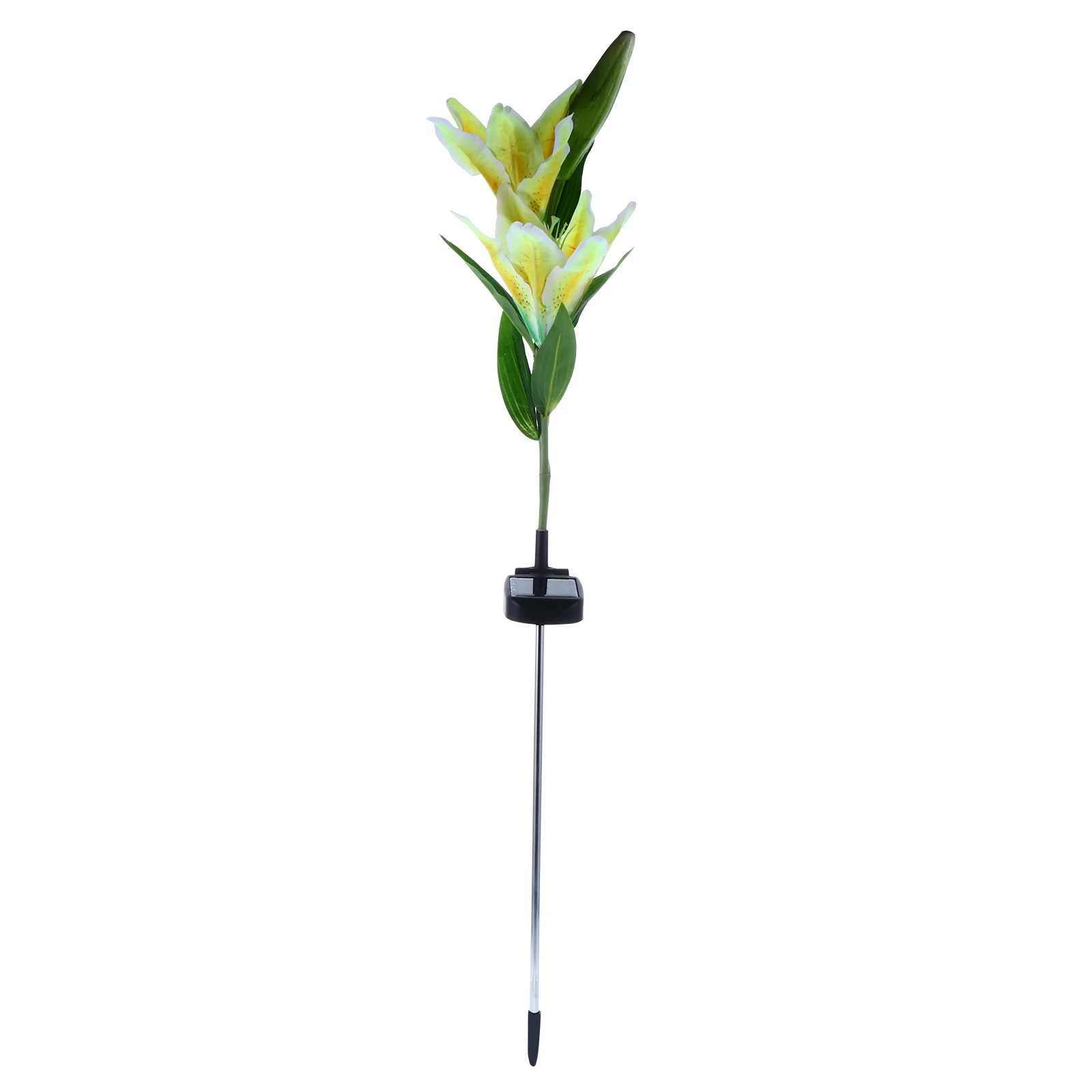 

Solar Lily LED Stake Lamp Waterproof IP55 Energy Saving Environmental Friendly Garden Yard L Decoration Stainless Steel