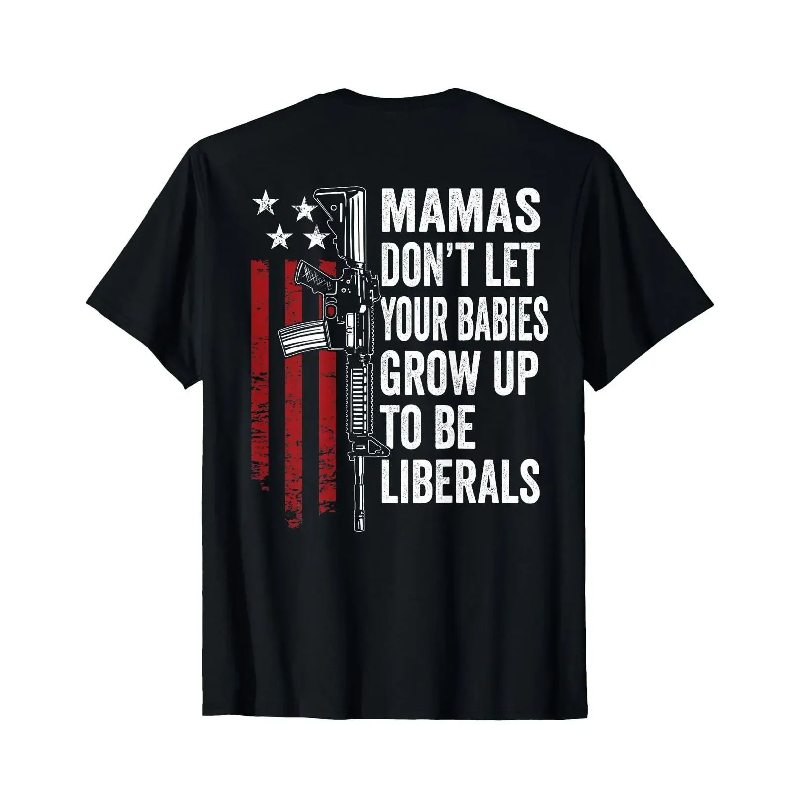 Camiseta con estampado 'Mamas Don't Let Babies Grow Up To Be Liberals' vintage, lavada, transpirable, elegante, cómoda, gráfica, suave