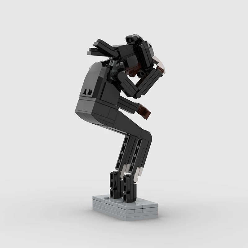 MOC King of Pop Building Blocks Set Space Walk Pose Figure Model Bricks Kit DIY Assembly Toy Collectible Gift