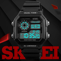 Skmei Sport Watches Mens Back Light Digital Wristwatch Stopwatch 5bar Waterproof Alarm Youth Cool Countdown  Reloj Hombre