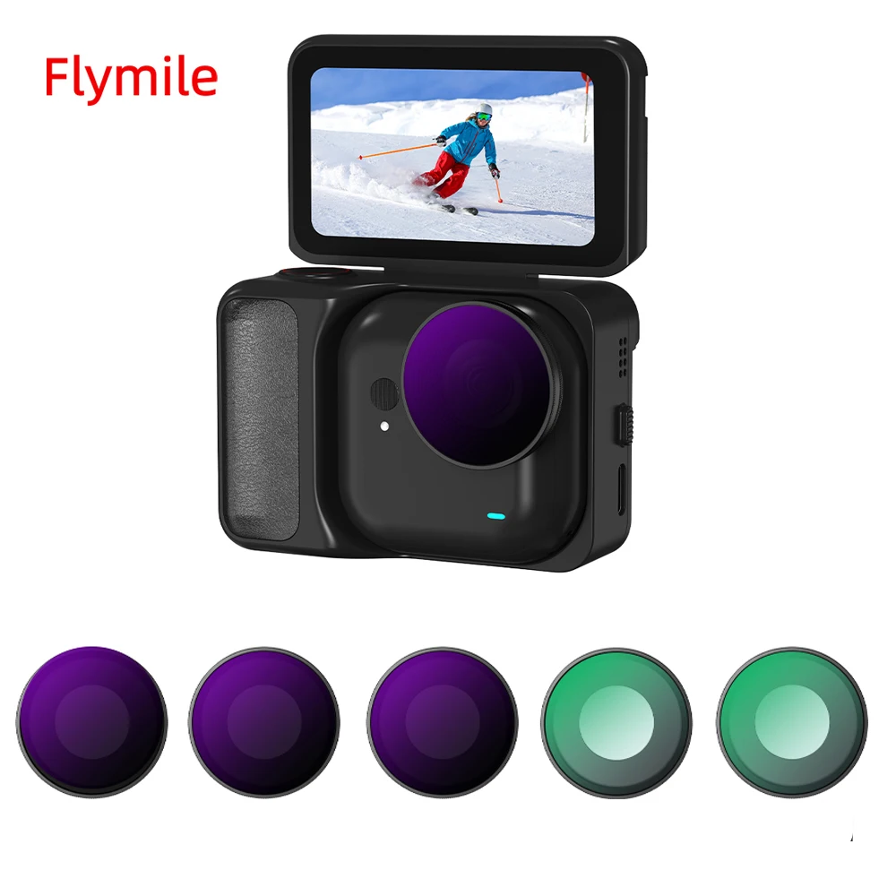 

Flymile Len Filters for Insta360 Go Ultra Camera UV CPL ND8/16/32 Neutral Density Lens Quick Release Photography Accessoise
