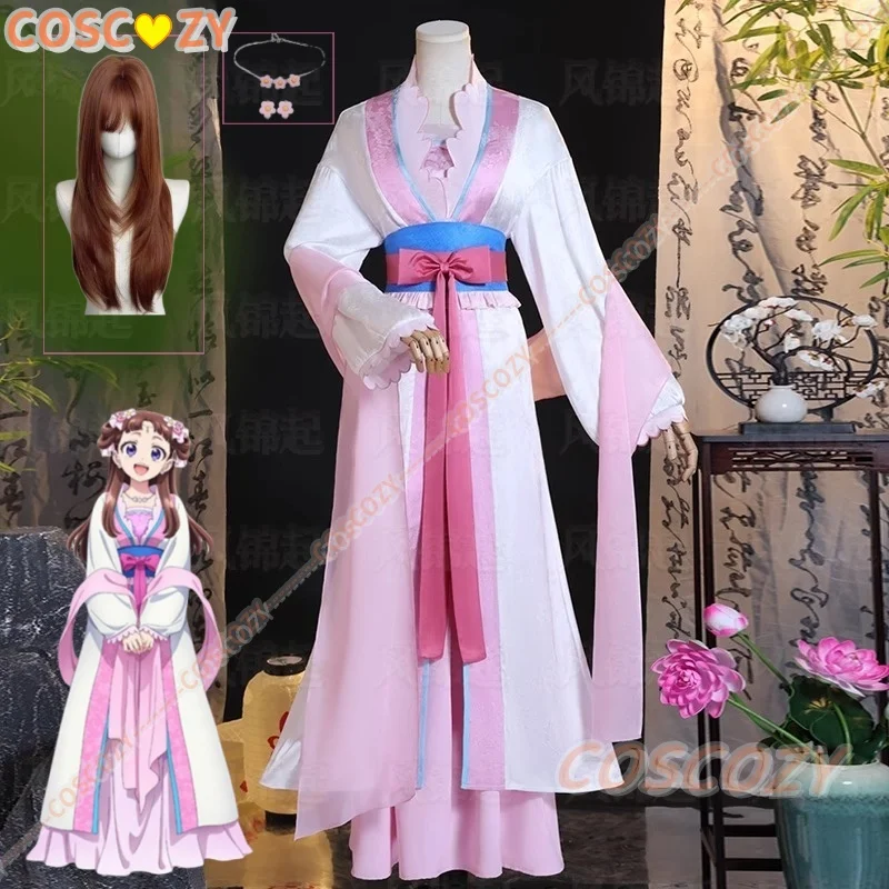 Anime The Apothecary Diaries Lishu Cosplay disfraz vestido Hanfu pendientes sombreros Kusuriya No Hitorigoto uniforme de fiesta de Halloween
