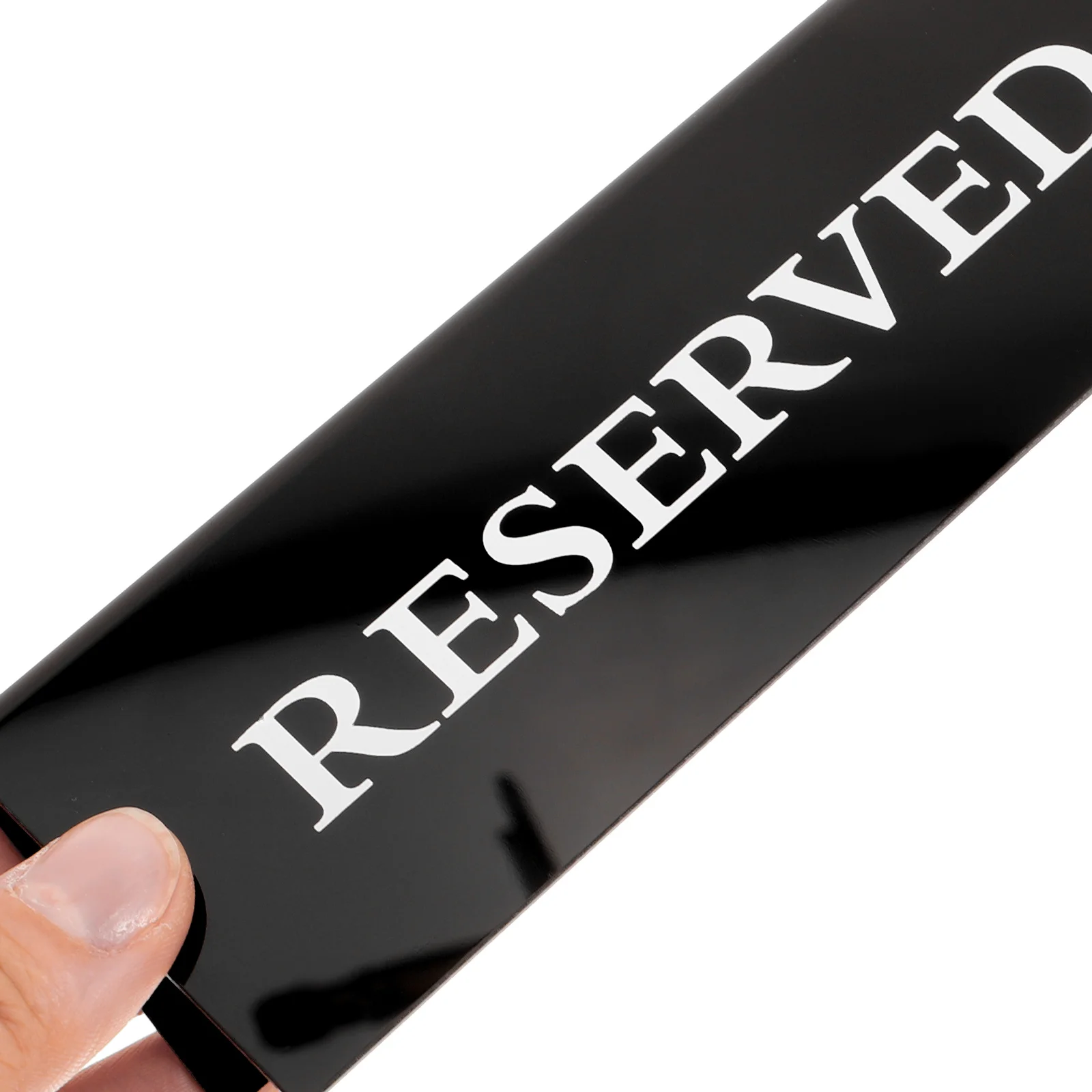 4 Pcs Emblems Reserved Signs Memory Table for Wedding Dining Party Card Acrylic Banquet Seating