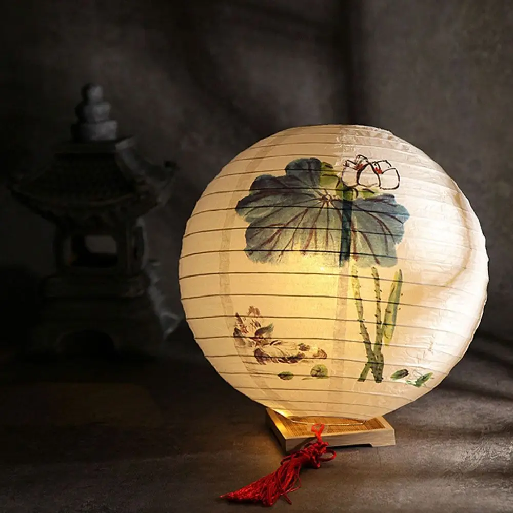 Durable Paper Mid-Autumn Lantern Hanging Glowing Paper Lantern Handmade Three-dimensional Mid-Autumn Festival