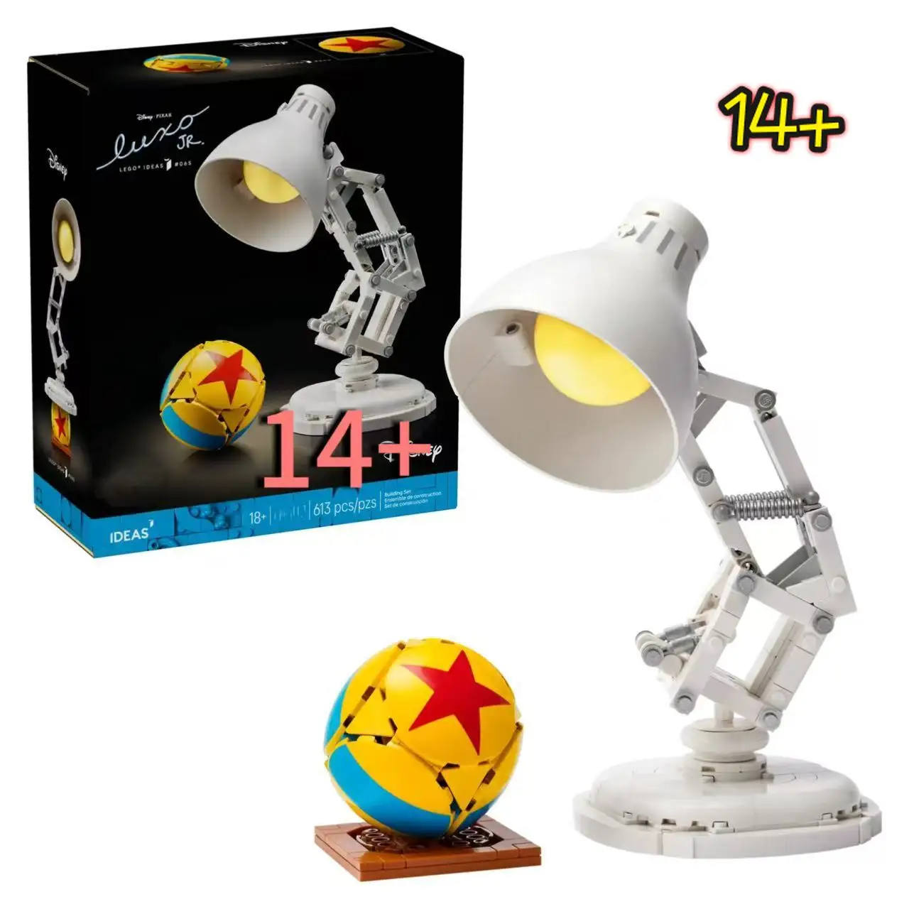 

Новый конструктор Disney 21357: Модель лампы Pixar (анимационная), подарок для взрослых и детей всех возрастов