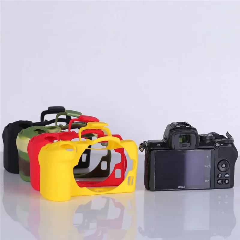 Silicon Rubber Sleeve Armor Case Body Cover Protector Frame Skin for Nikon Z50 Z 50 Mirrorless Camera Shell Protective Soft Bag