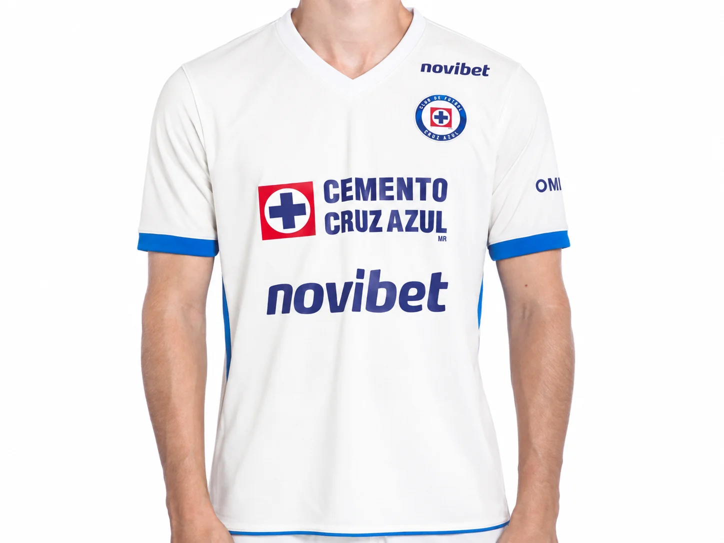Cruz Azul 26-27 Heim-Fußballtrikot Blau Herren Kurzarm V-Ausschnitt Fußballshirt Spiel- und Trainingstrikot – Detail 7