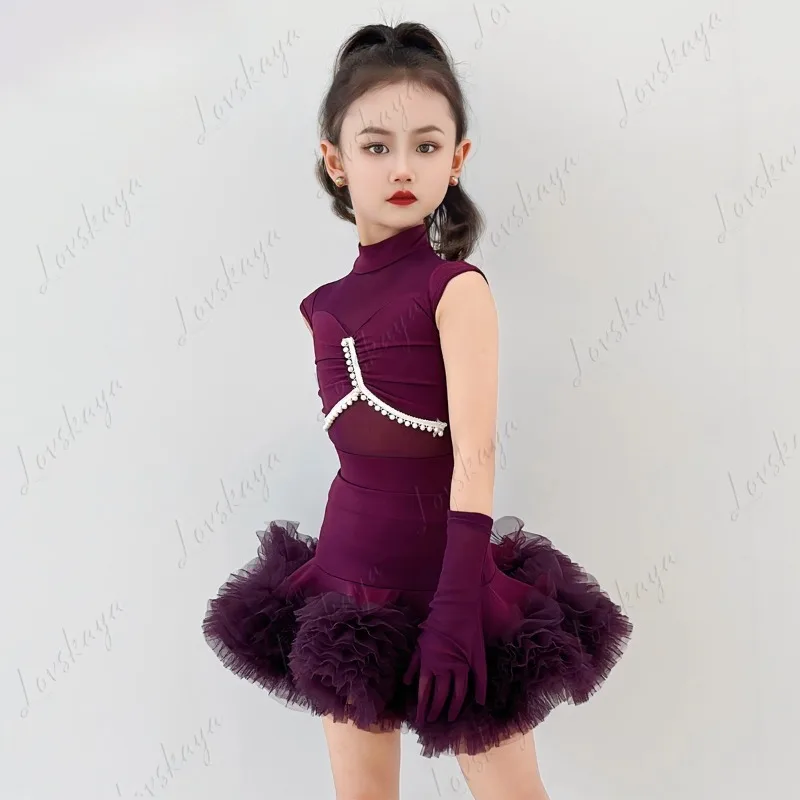 New Style Latin Dance Costumes, Children's Performance Costumes for Latin Dance, Children's Dance Costumes for Performances
