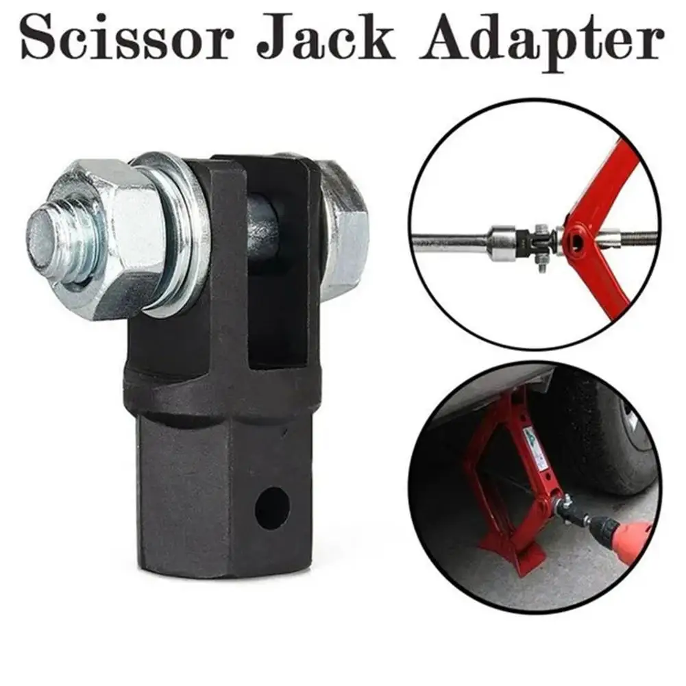 Universal Scissor Jack Adapter Jacks Lift Part Equipment Wrench Tool For 1/2 Inch Drive Socket Off Road 4x4 Car Accessories Auto