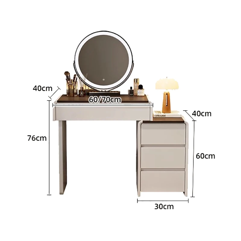 Elegant Modern Vanity Desk Minimalist Chic Classic Premium Vanity Desk Organized Design Coiffeuse De Chambre Bedroom Furniture
