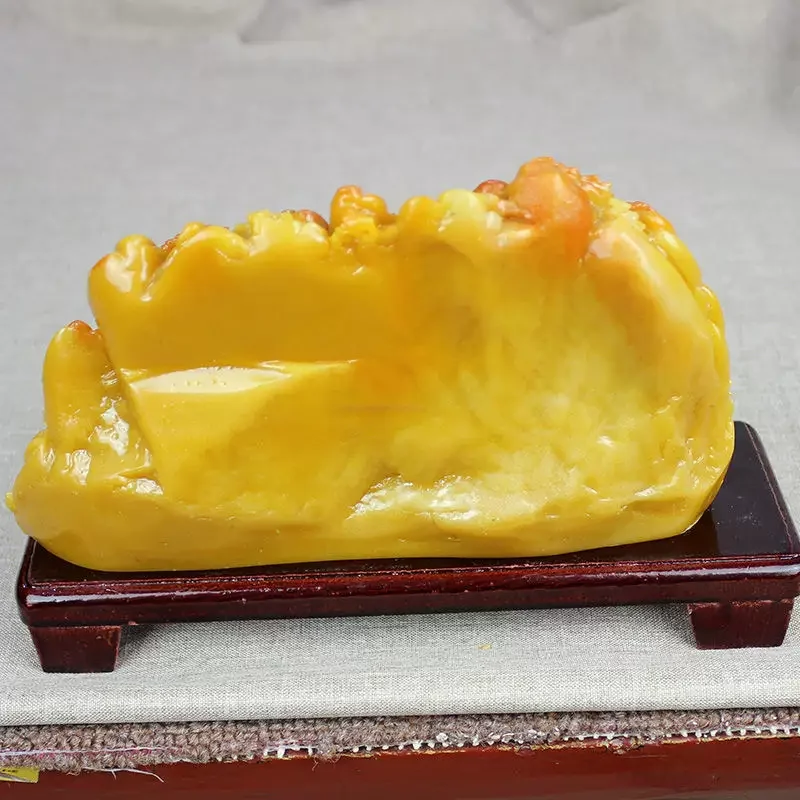 Raw Stone, Jade, Shoushan Stone Carving, Huangshi, Rich Water, Long Flow, Fortune Tree, Porch Ornaments, Strange Stones, Ornamen