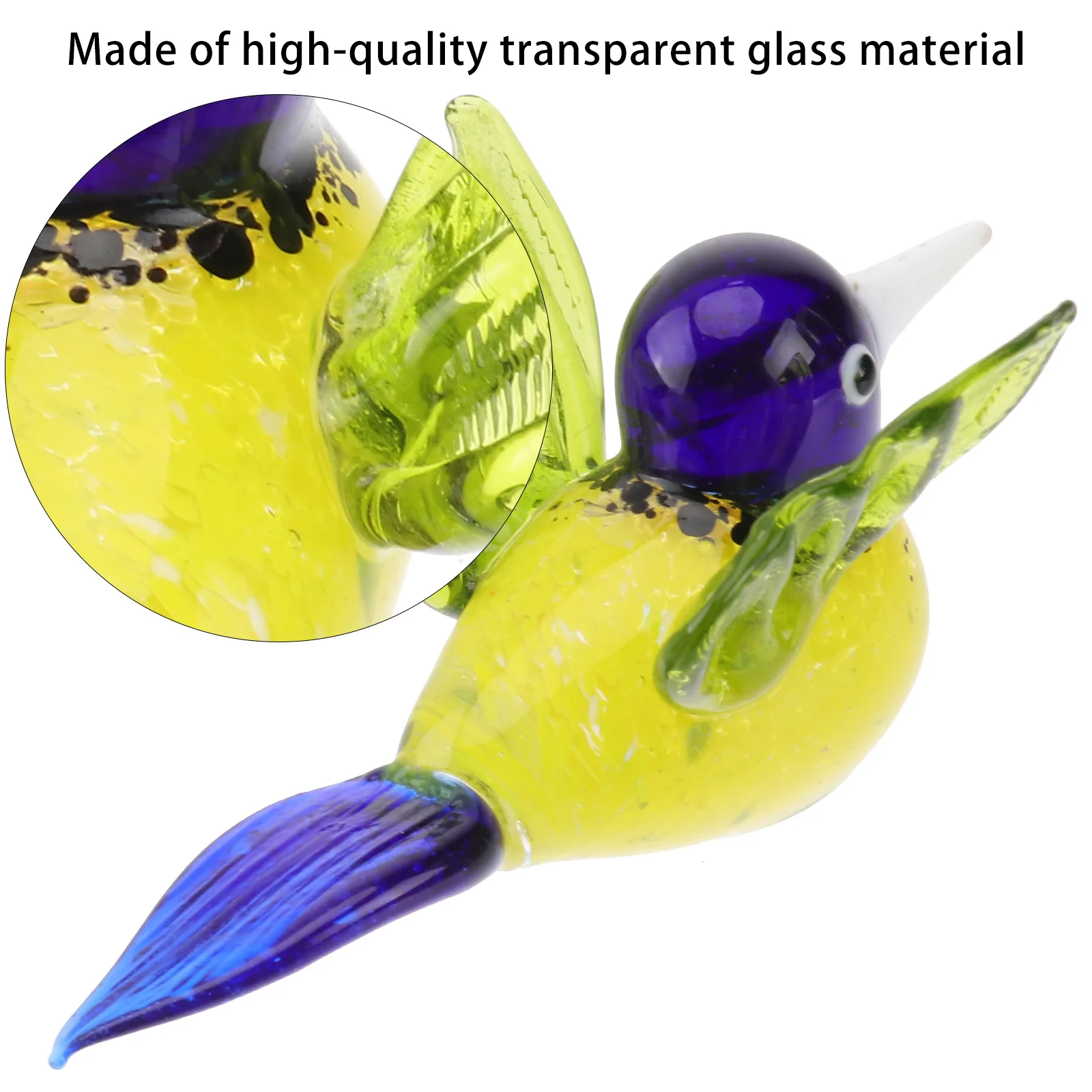 

Bird Ornaments Hummingbird Hanging for Tree Decoration Craft Statue Adorable Bird-shaped Animal Home Decorative