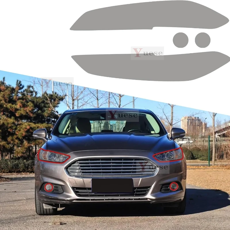 For Ford Fusion 2013-2016Car Anti-collision Headlight Mirror Film TPU Transparent Protective Original Stickers - view 2