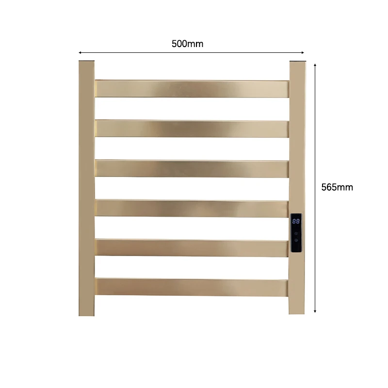 Imagem -06 - Toalheiro de Secagem Rápida Elétrica Aquecedor do Banheiro Temporização Temporização Trilho Ouro Preto Branco