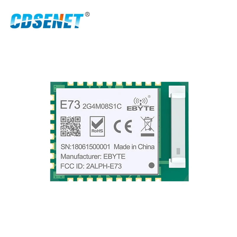 Imagem -02 - Transceptor Cdsenet-rf Nrf52840 2.4g Bluetooth 5.0 Antena Cerâmica 8dbm Ble4.2 Pcs E732g4m08s1c