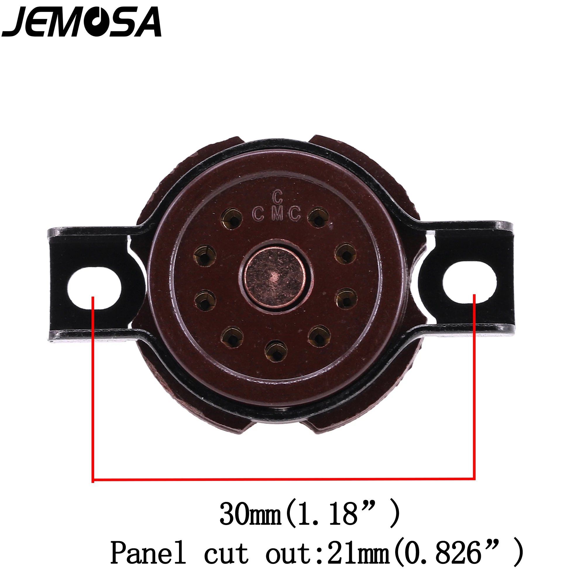 Cmc 9pin Buis Socket Bruin Bakeliet Voor 12au7 12ax7 6922 E88cc Ecc82 7199 Ecc83 Vintage Buis Audio Versterker Hifi