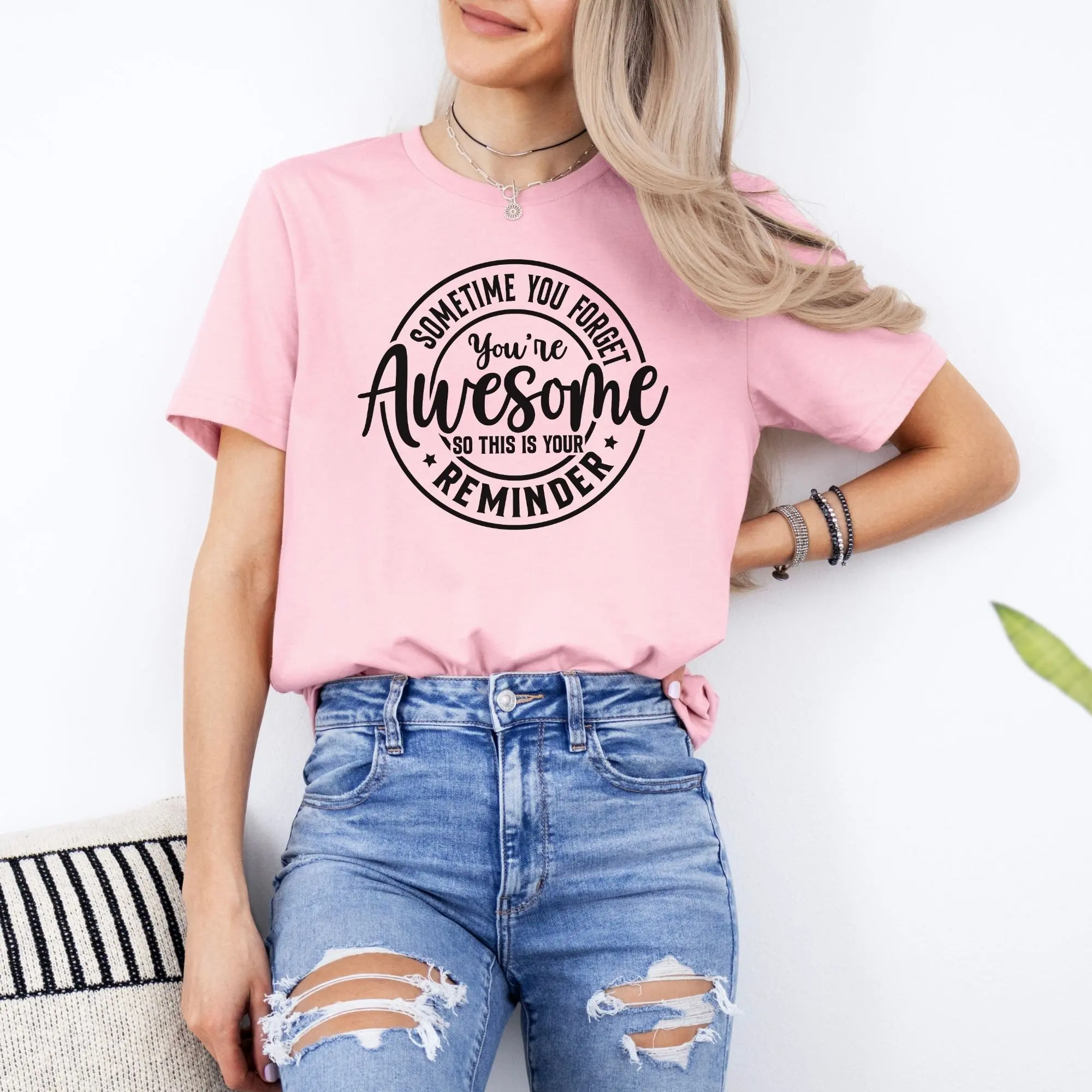 

You're Awesome T Shirt Positive Affirmation Top Motivational Quote Inspirational Message Self for Mom