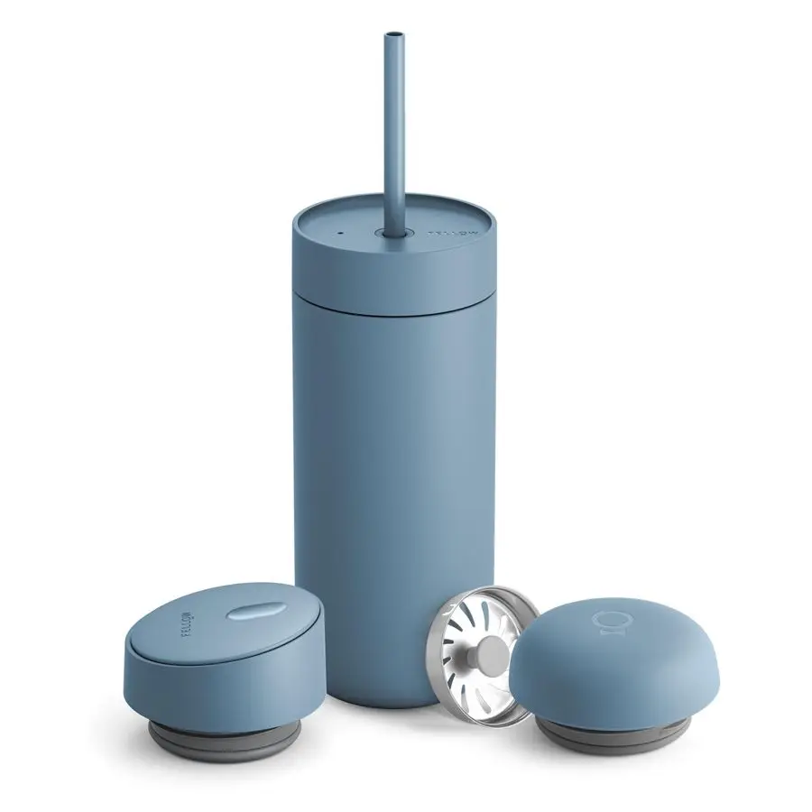 

16 oz Carter Bundle 3 in 1 Travel Mug with SlideLock, Move amp Cold Lids with Straw ToGo Coffee Tumbler, Ceramic Interior amp Va