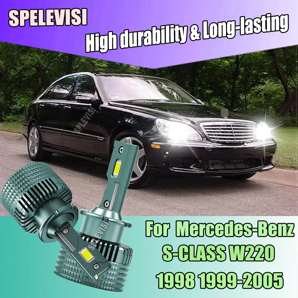 D2S LED Headlight Super Efficient Thermal Cooling System For MERCEDES-BENZ S-CLASS W220 1998 1999 2000 2001 2002 2003 2004 2005