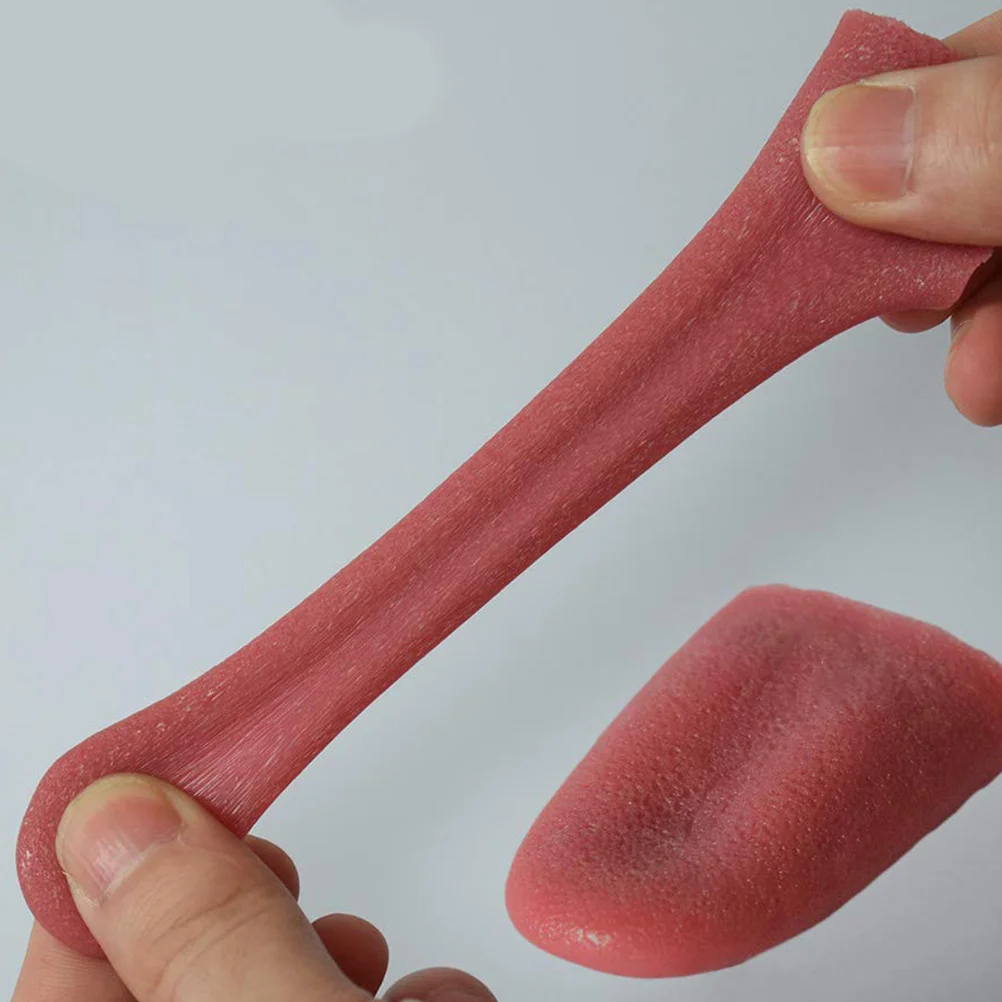 2 قطعة لسان اصطناعي واقعي عالي الجودة مرن للديكور في حفلات الهالوين والمهرجانات وعروض التنكر والمرح