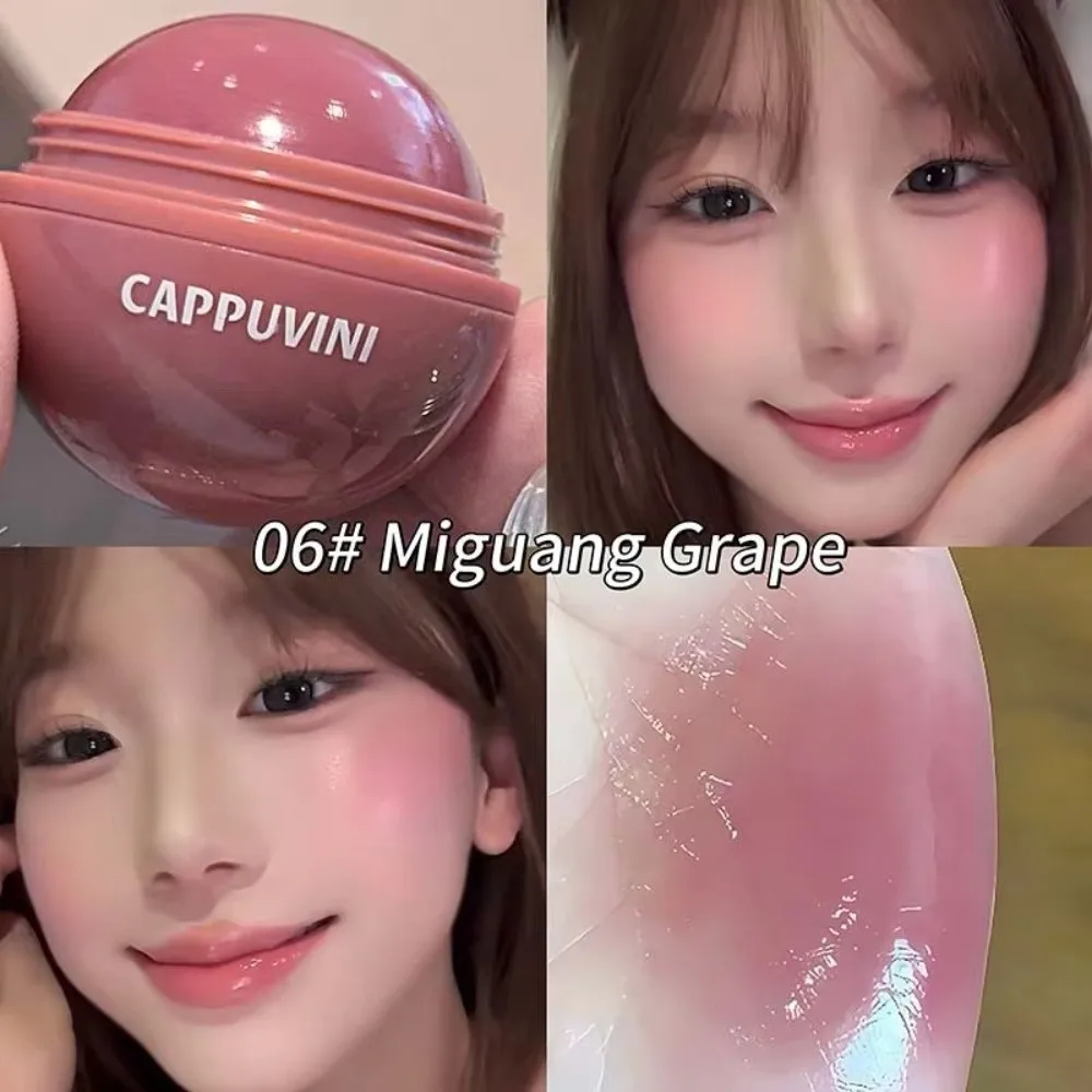 Brightening Face Juice Blush Ball Easy Color Multi-Use Water Light Blusher Natural Redness Suitable for Lips and Cheeks