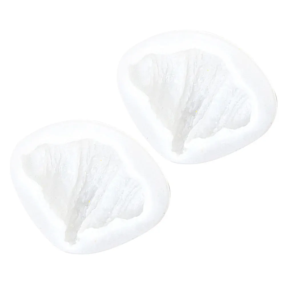 

2Pcs 3D Silicone Mold Reusable Food Grade Safe for Cake Fondant Croissant Chocolate Baking Craft Resin DIY Decorations