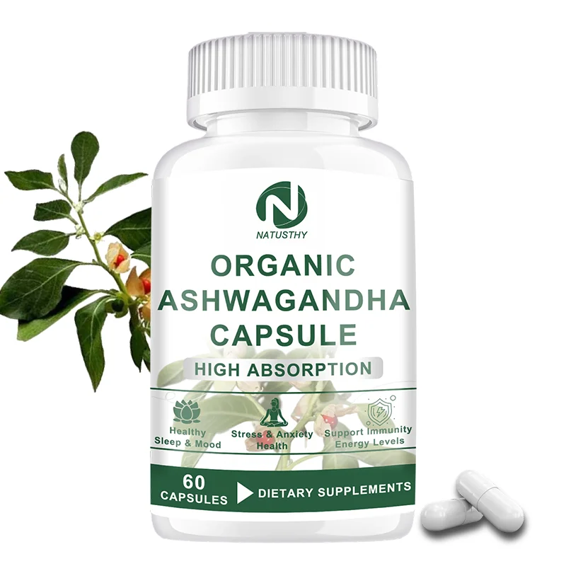 KSM-66 Natural Ashwagandha Supplement - High Strength 20:1 Root Extract - Relieves Stress, Promotes Calmness & Improves Insomnia