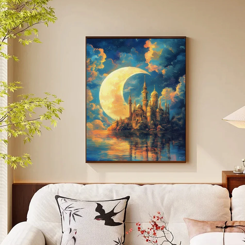 SDOYUNO ألواح تلوين حرفية لامعة غرزة مشهد المدينة الطلاء مع الماس الماس للصور الحرف 5D الماس صور Craft بها بنفسك الحرفية #3