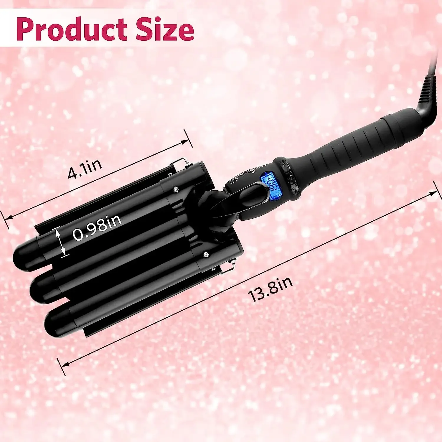 3 Barrel Curling Iron Wand Electric Professional Ceramic Hair Curler Roller Lcd Curling Iron Waver Fashion Styling Tools