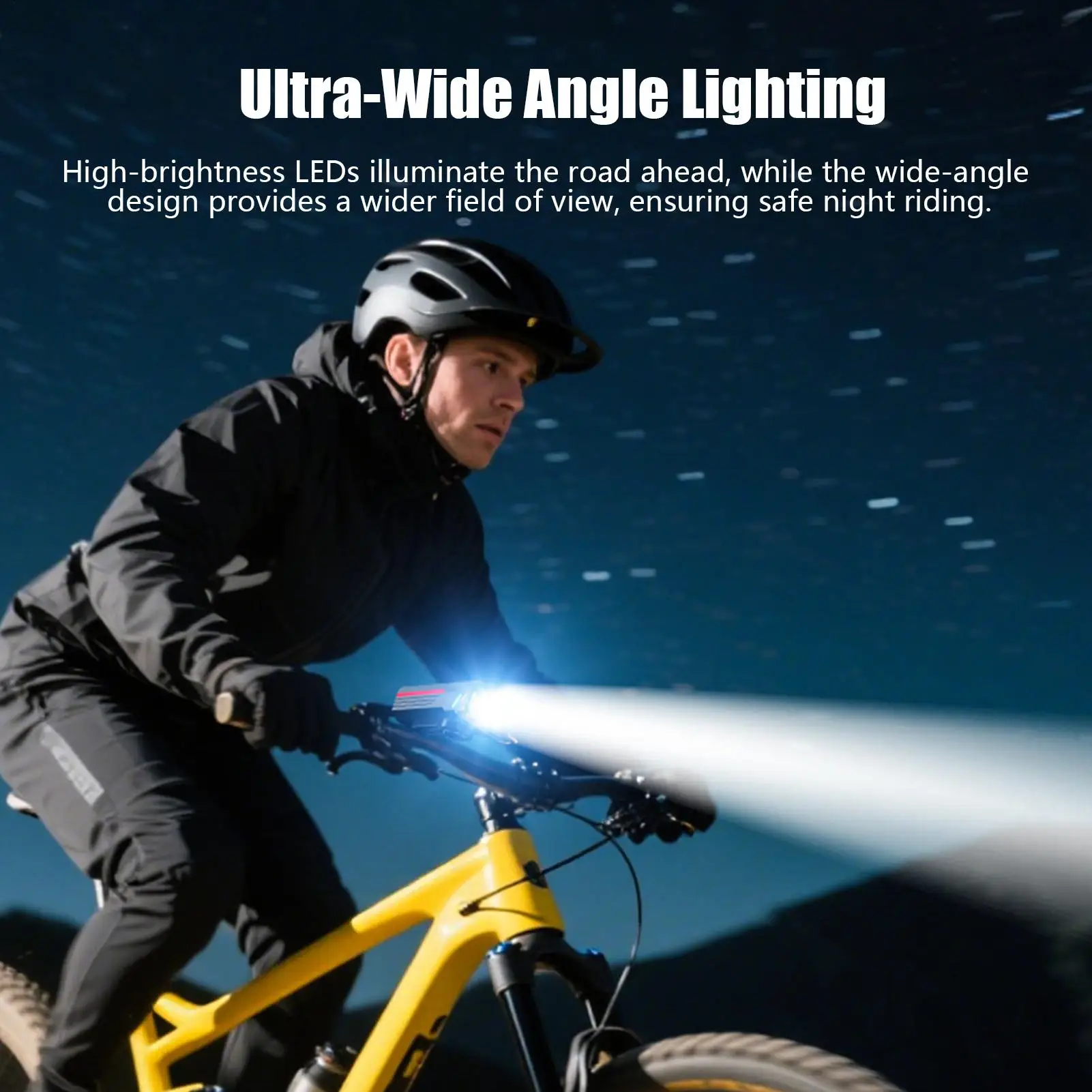 Cycle Lights For Night Riding With Horn Waterproof Rechargeable Multi Modes Cycling Front And Rear Lamp Set For Adult Men Women