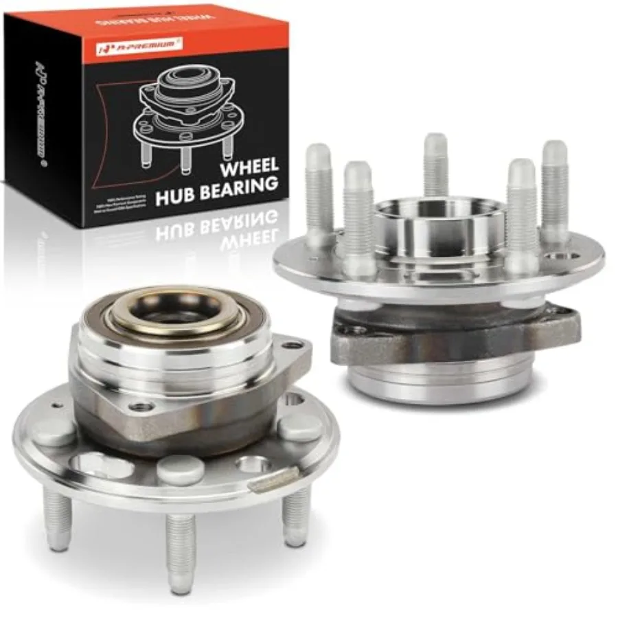 

A-Premium 2 x Front or Rear Wheel Bearing and Hub Assembly with 5-Lug Compatibility for Chevrolet GMC Cadillac Models from 201