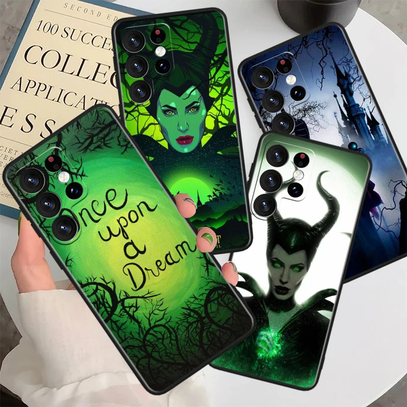 Disney Poison Queen Cool For Samsung Galaxy S23 S22 S21 S20 FE S10 S10e S9 S8 Ultra Plus Lite Black Soft Cover Phone Case