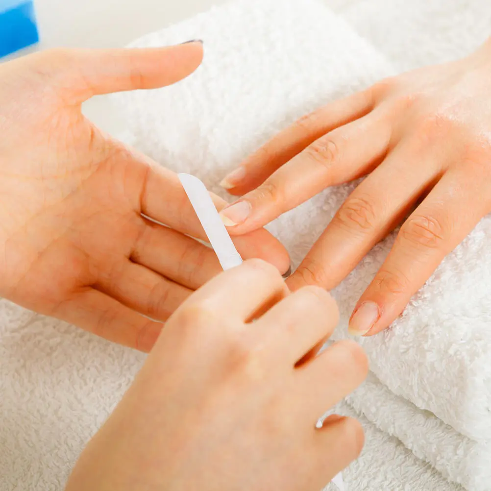 

5Pcs Crystal Glass Nail Files Professional Double Sided Nail File Buffer Set for Shaping Polishing Nails Salon Home Use