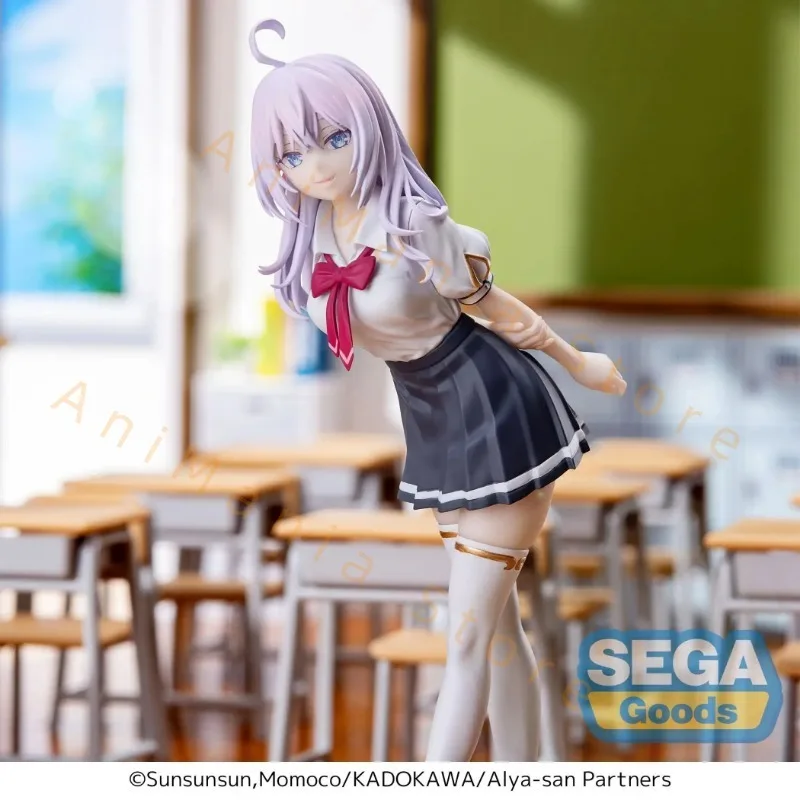 In Stock Original SEGA Luminasta Alya Sometimes Hides Her Feelings in Russian Alisa Mikhailova Kujou Pvc Anime Figures Toys Gift