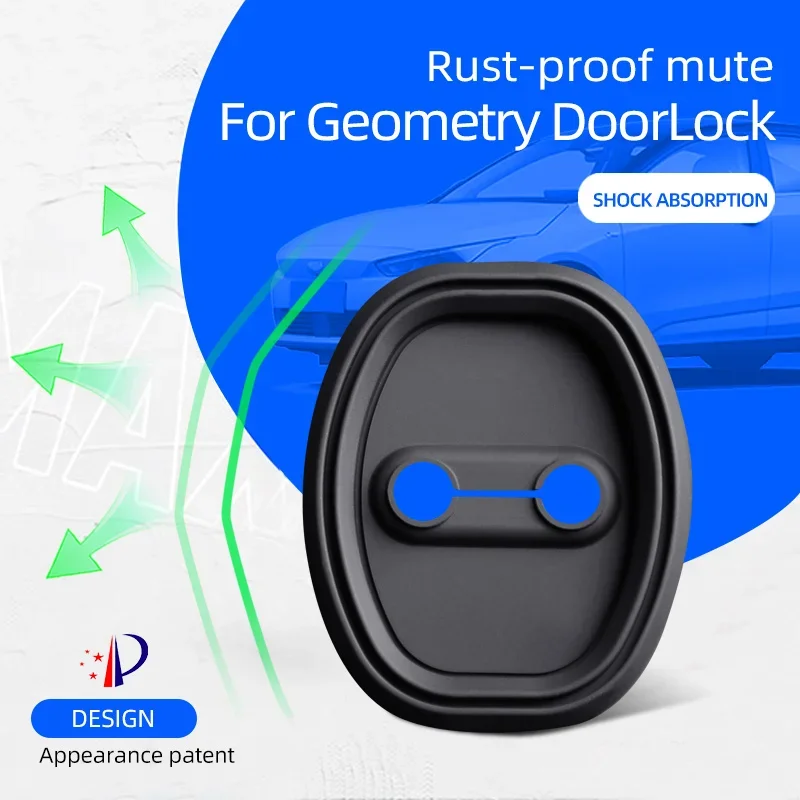 Door Lock Cover Applicable To Geometry C E G6, Silicone Rust-proof Mute Protector, Shock Absorption