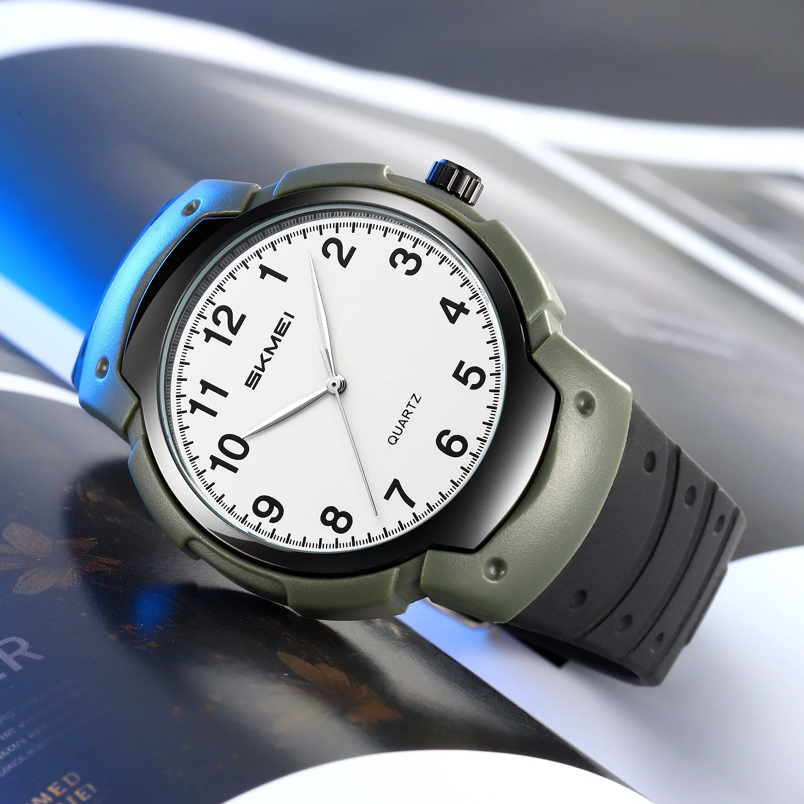 

Мужские наручные часы SKMEI 2532, кварцевые, водонепроницаемые, модные, женские наручные часы, повседневные, стильные, с двумя дисплеями времени