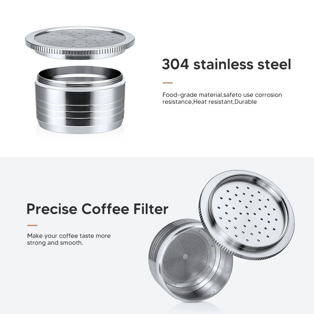 Capsula per caffettiera Espresso ricaricabile in acciaio inossidabile per cialde di caffè con filtro riutilizzabile per macchina Segafredo