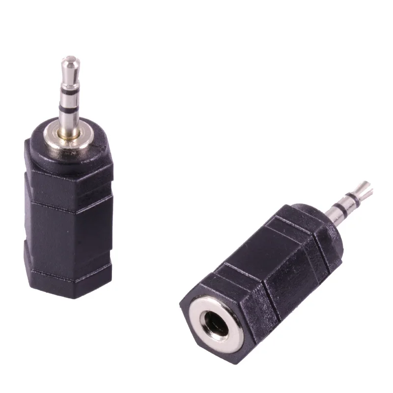 Jack 3.5mm do 2.5mm Adapter Audio 2.5mm męski na 3.5mm żeńskie złącze wtykowe na głośnik Aux kabel słuchawki Stereo zestaw słuchawkowy Mic