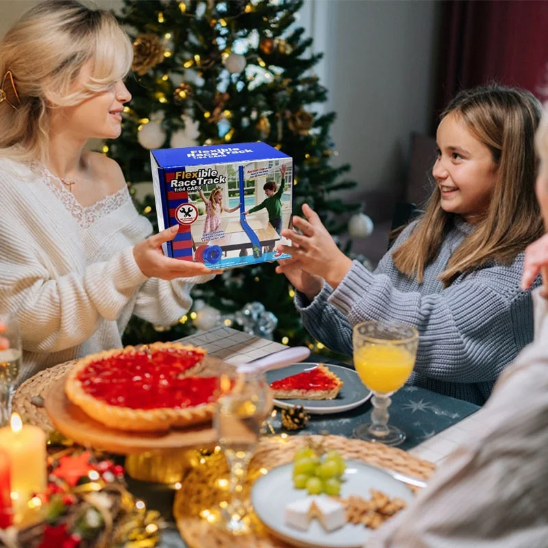 Novo diy duplo trilho carro pvc pista macia 460cm com 2 liga scooter carro corrida presente de natal.
