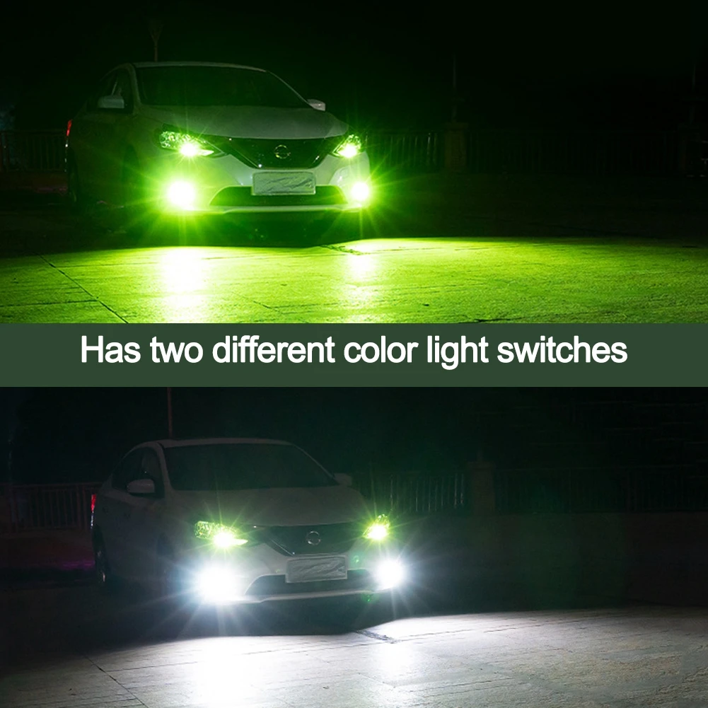 H8 H11 7.5W 5730 Car LED Fog Light LED Bulbs Lamps Headlight Bulb Beam Driving DRL Bulb Light Lamps 12V Green/Purple Color