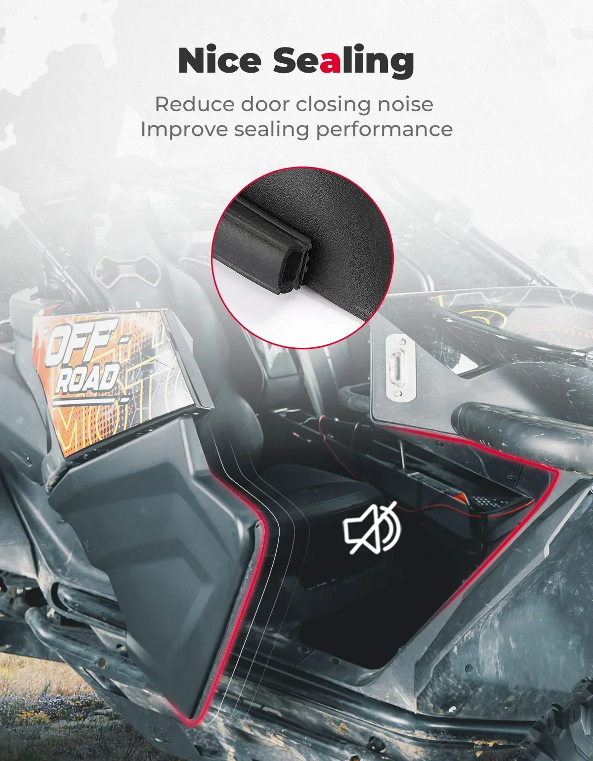 KEMIMOTO Black Lower Doors for CFMoto ZForce 950 HO Sport EX Lower Half Door Panels Insert 5BY#-807000-1000 Plastic Metal