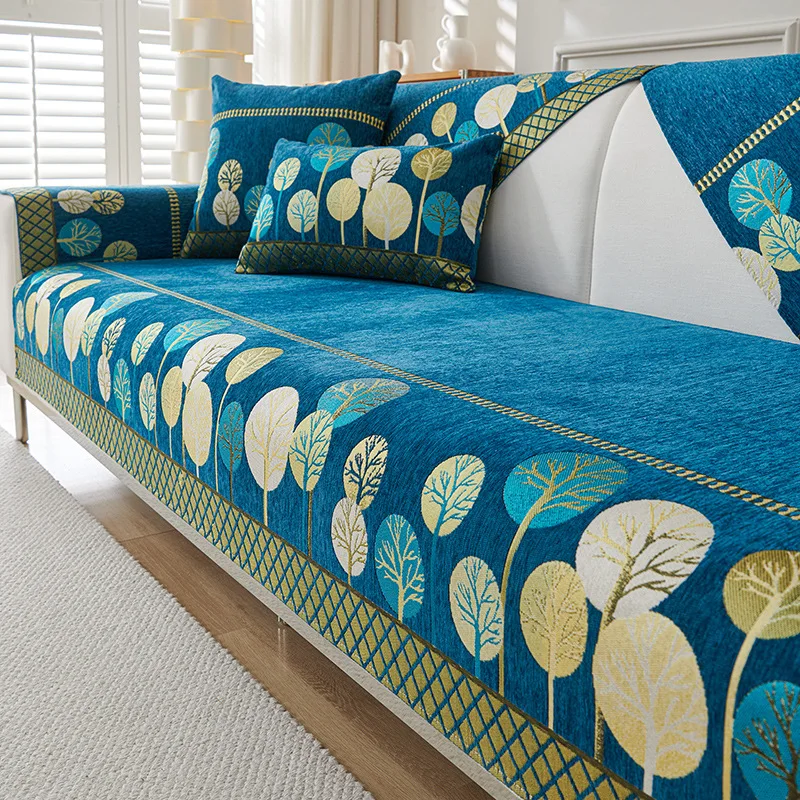 1PC Bankkussen Chenier Universeel in alle seizoenen Antislip en vuilafstotend zitkussen Bankhoes Doek Handdoek