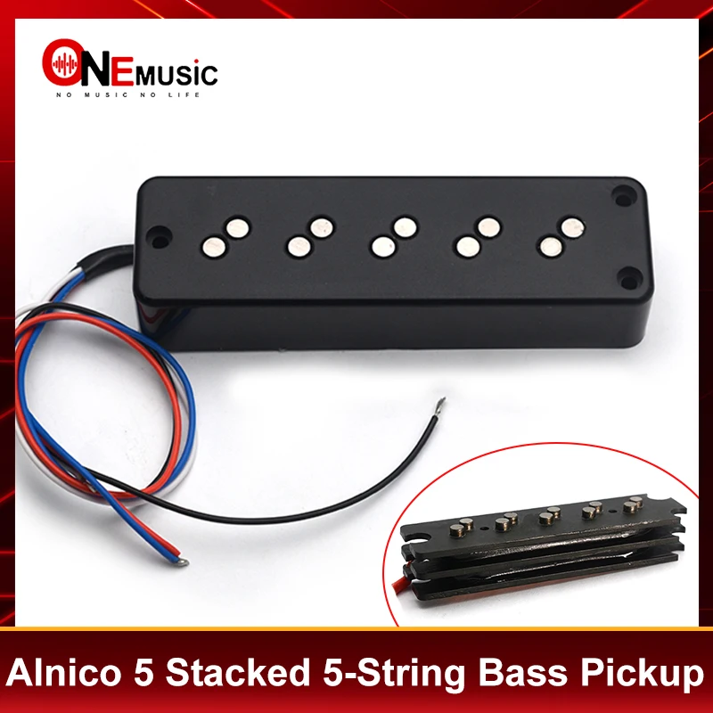 

5-струнный басовый хамбакер Alnico, 5 сложенных 3 отверстия с остраиваемым полиэфирным шумоподавлением, 4-C выходной разделенной катушкой для баса