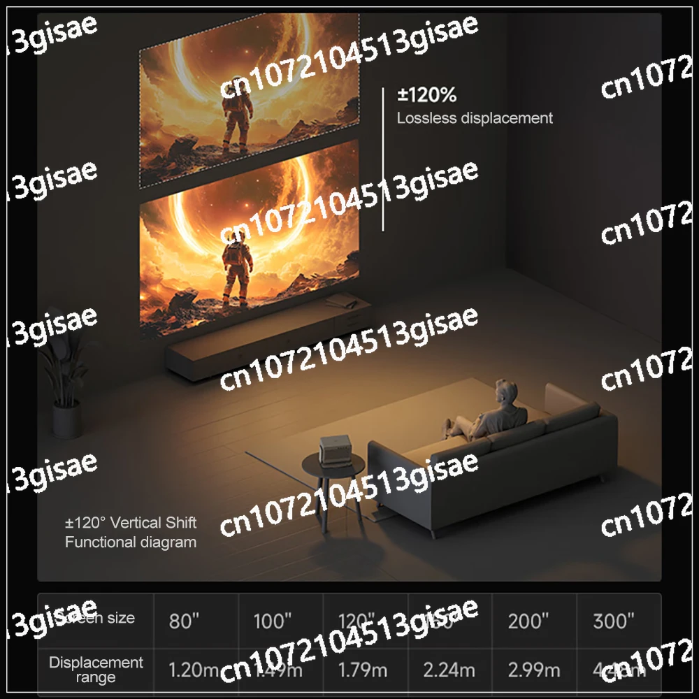 4K Projector MT9681 3800 Lumens, Smart Home Theater 240Hz High Refresh Rate