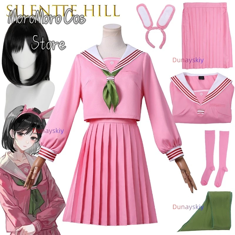 

SilentTF Hill Hinako Shimizu аниме униформа моряка элегантное платье косплей наряд для женщин сексуальный темно-синий костюм JK матросская блузка юбка