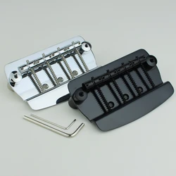 Guyker Bass Bridge Assembly with - 4 Strings Hardtail Bridges Replacement for Bass or Precision Bass