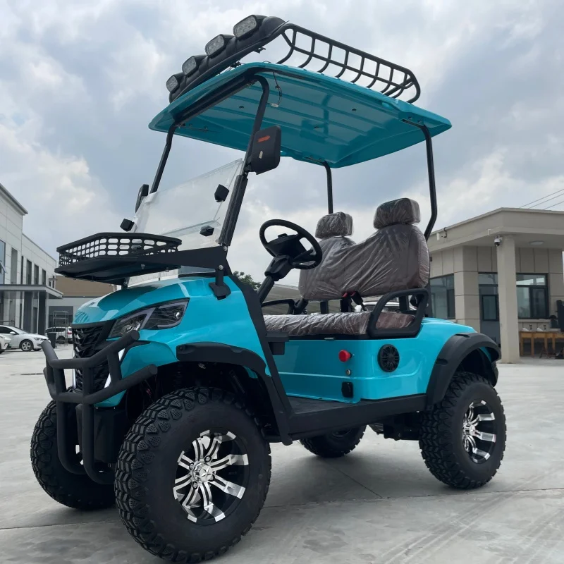 New Lithium Battery Golf Car 72V Lead-Acid Battery And Lithium Battery Optional Powered Adults Off Road Beach Electric Golf Cart