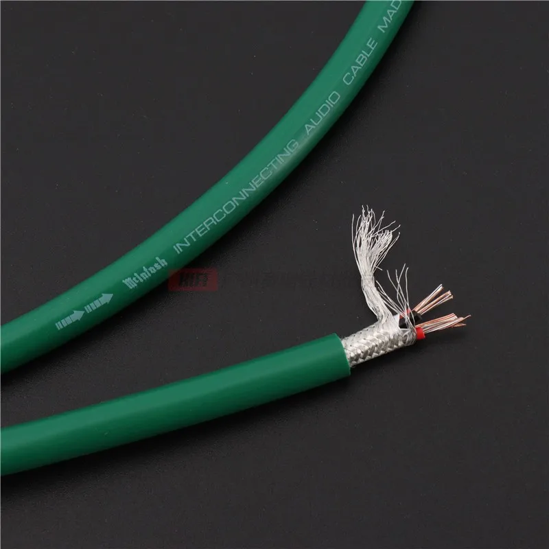 HiFi RCA cable 4-core silver plated conductor audio cable