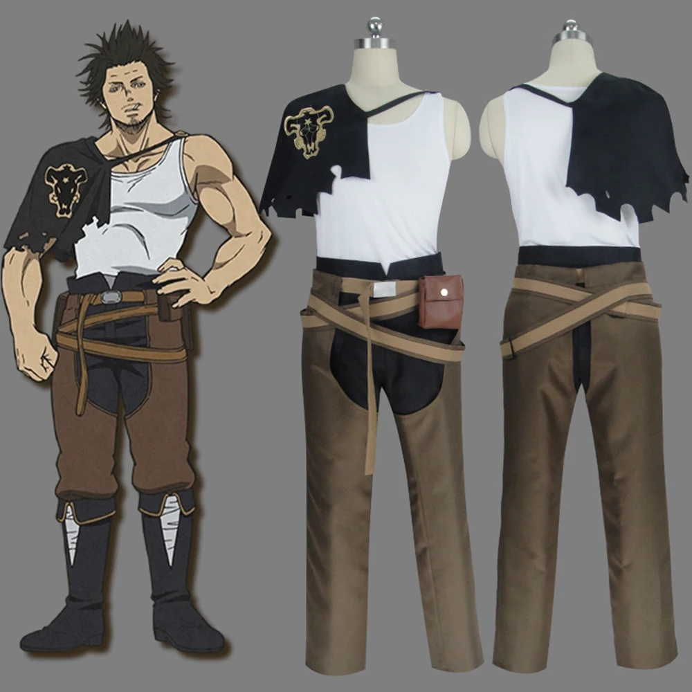 

IN STOCK Captain Yami Sukehiro Yami Cosplay Costume Anime Uniform Outfit Halloween Theme Party